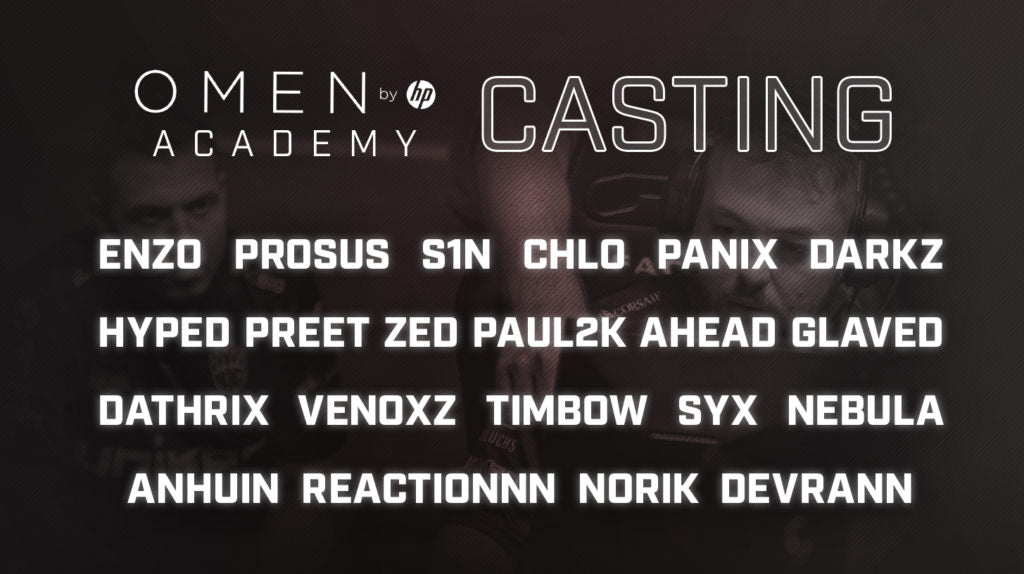 OMEN Academy Casting Phase