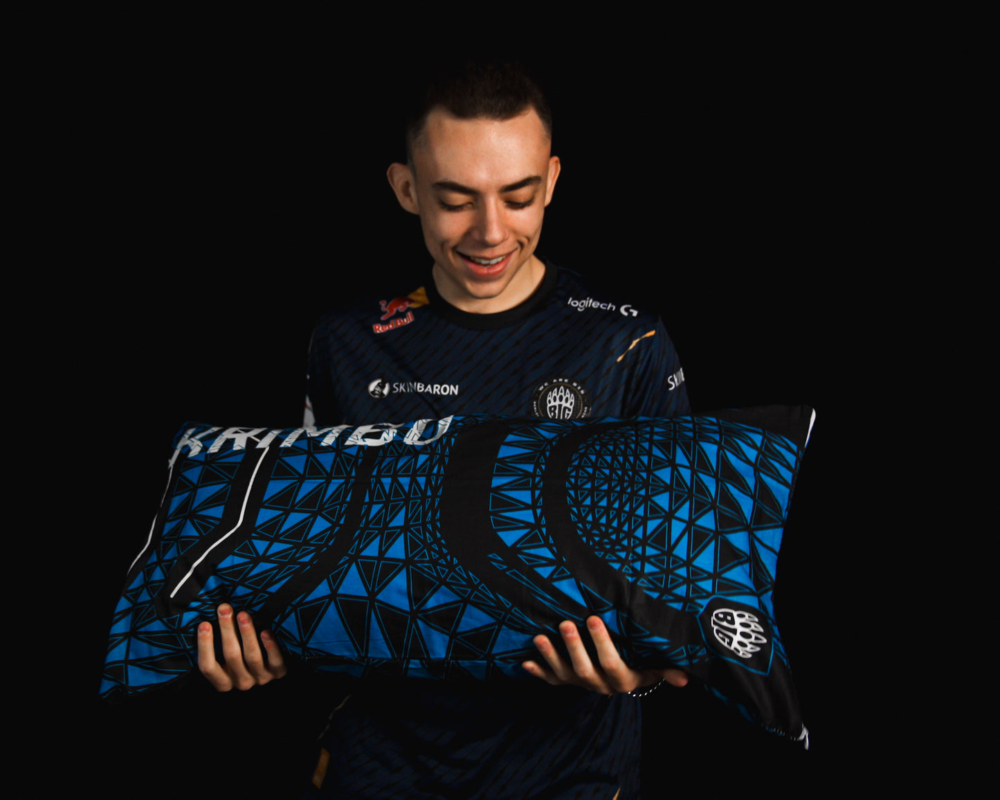 Backforce x Krimbo Pillow Cover - Front View on Couch