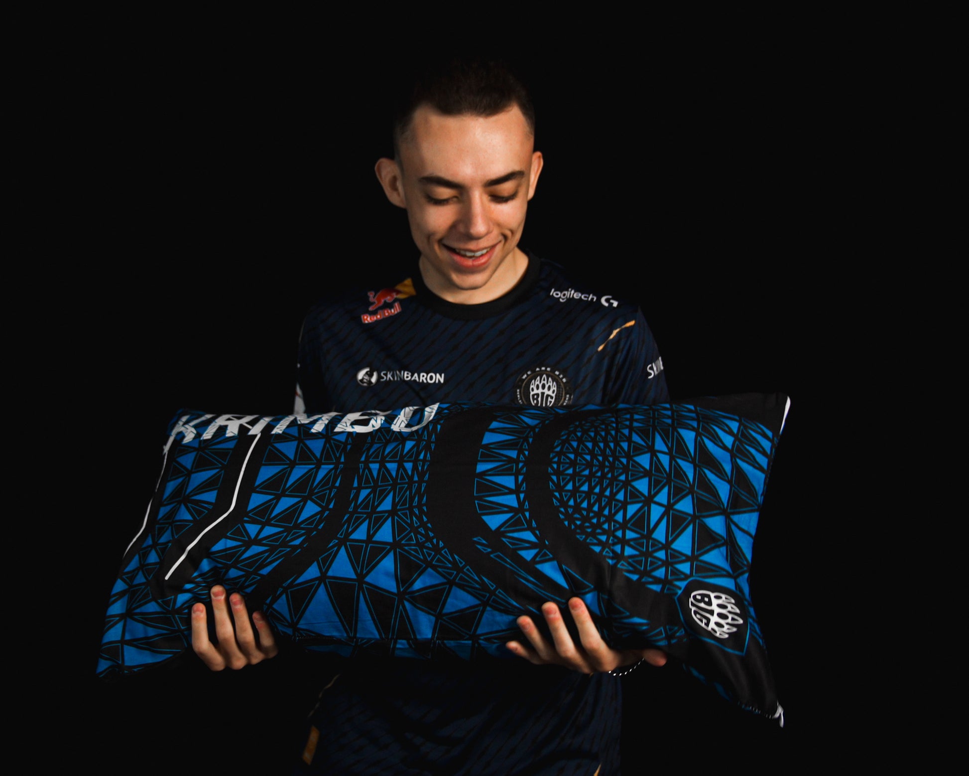 Backforce x Krimbo Pillow Cover - Front View on Couch