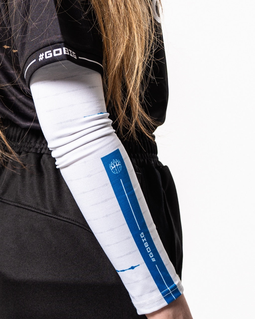 BIG Arm Sleeve White - Worn on Arm