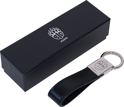 BIG Leather Keychain