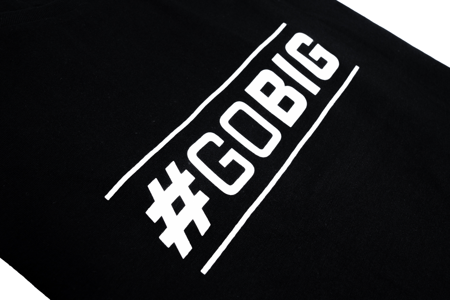 BIG #GOBIG Shirt Black - Female Model Side View