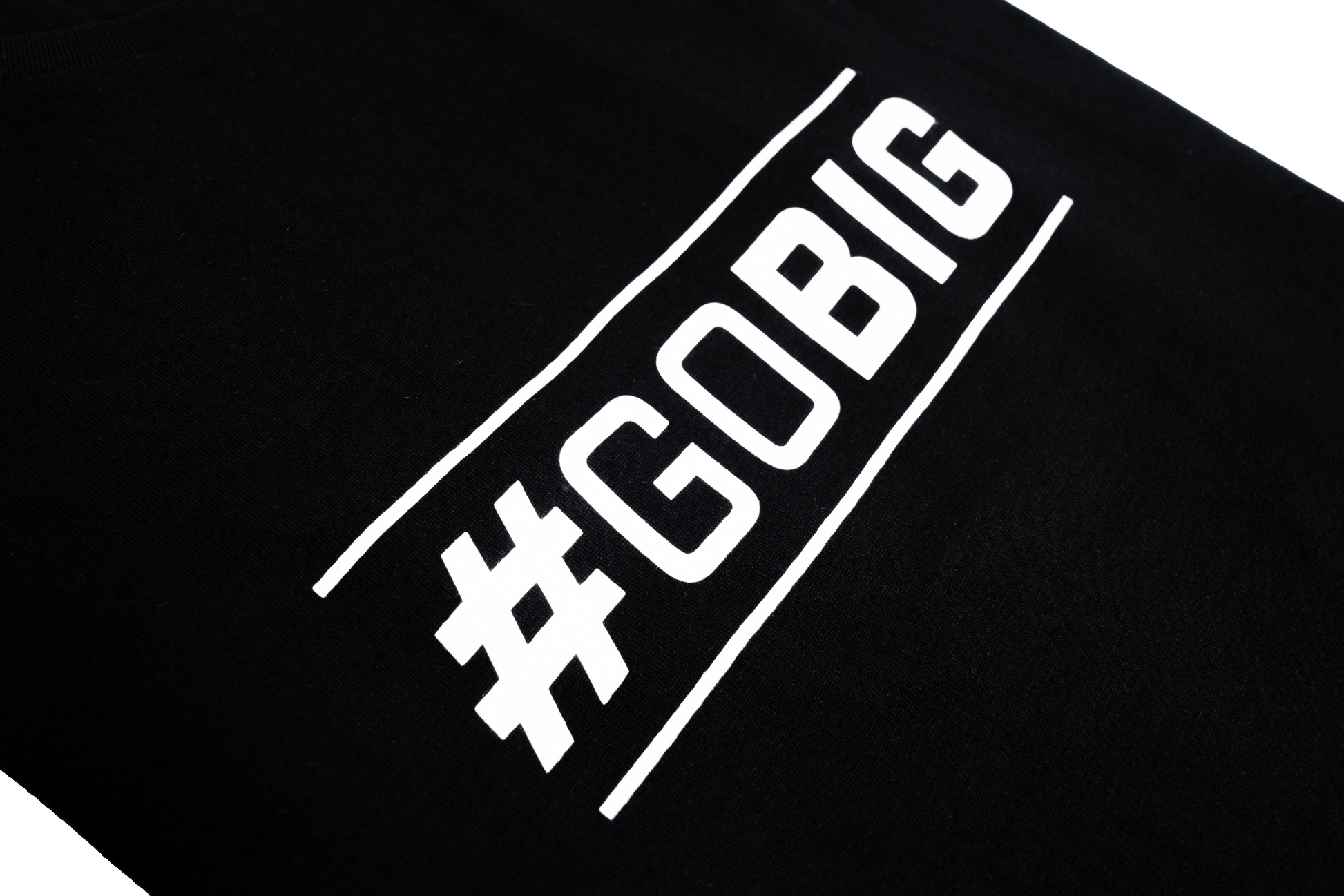 BIG #GOBIG Shirt Black - Female Model Side View
