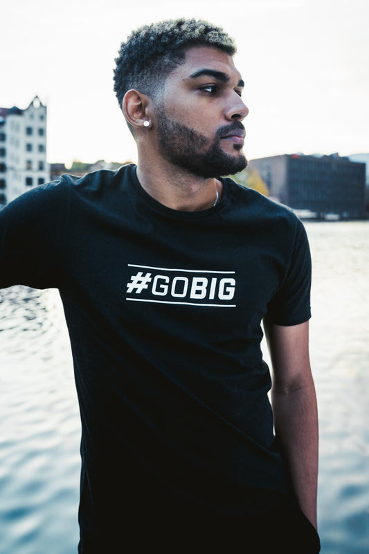 BIG #GOBIG Shirt Black - Front View