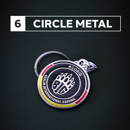 BIG Keychain - Circle Metal