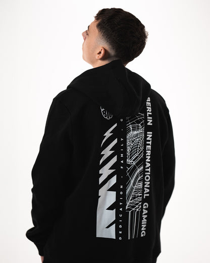 BIG Streetart Zipper Black - Back View